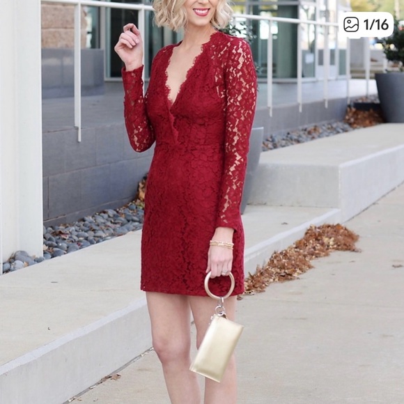 Wayf Say It Loud Lace Dress - Picture 1 of 8